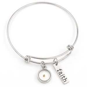 Bangle bracelet Mustard Seed/Faith